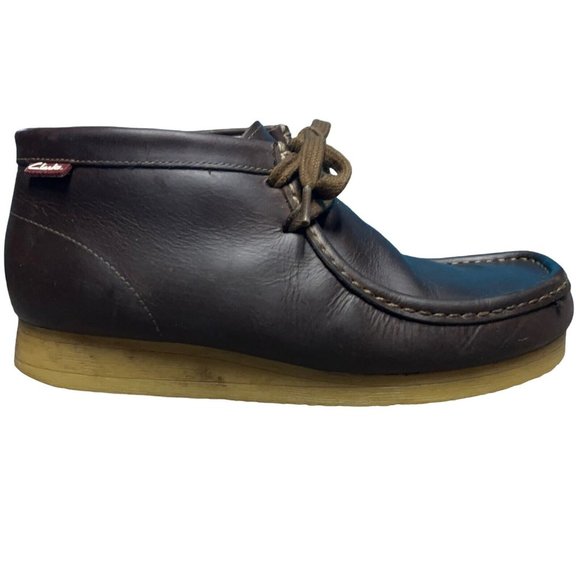 Collection by Clarks Wallabee Brown Oiled Leather Chukka Desert Shoes Mens 8.5 M